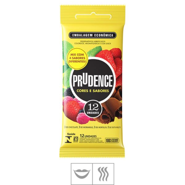 Preservativo Prudence Cores e Sabores 12un – Padrão - 544512