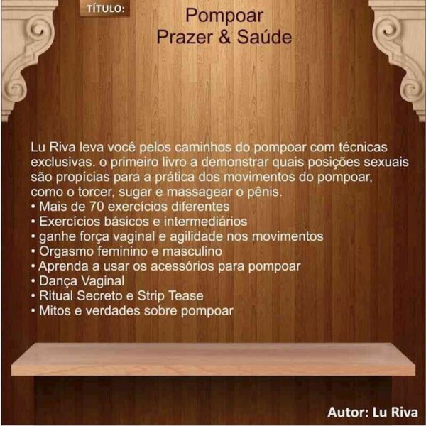 Livro Pompoar Prazer e Saúde Lucimara Siqueira – Padrão - 702927