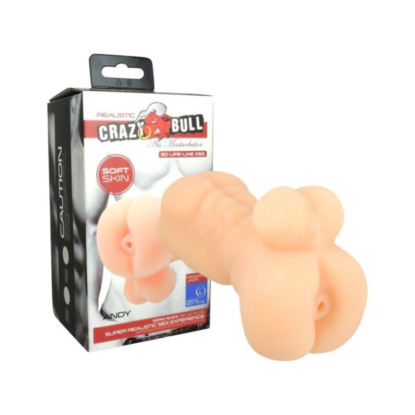 Masturbador Anus Cyberskin Crazy Bull SI – Bege - 583705