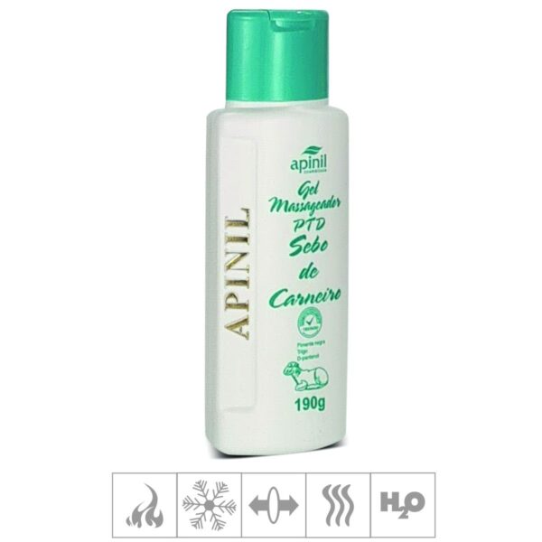 Gel Para Massagem Sebo de Carneiro Apinil 190g – Padrão - 627830