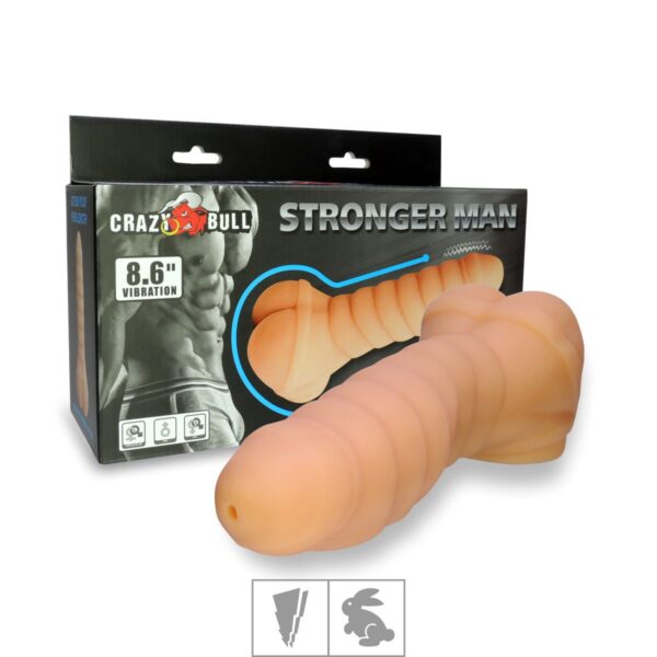 Masturbador Com Vibro Stronger Men SI – Bege - 403204