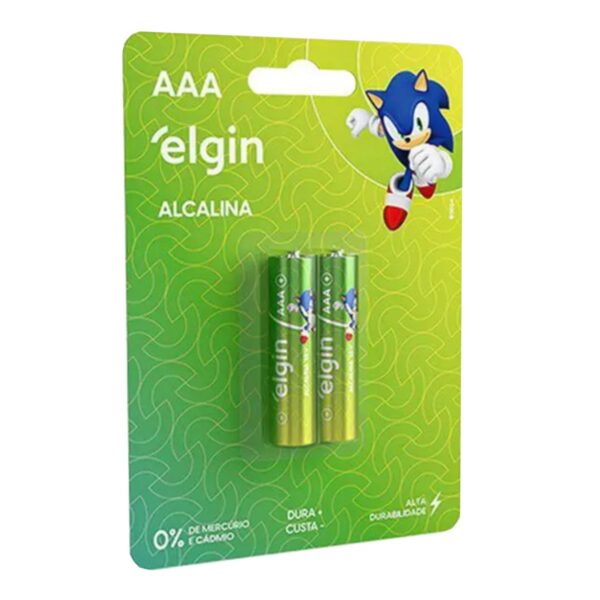 Pilha Palito AAA Alcalina 2un Elgin – Padrão - 858105