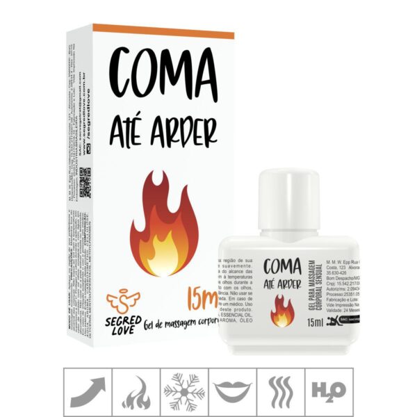 Excitante Unissex Beijável Com Tatoo Provisória Coma Até Arder 15ml – Tutti-Frutti - 257185