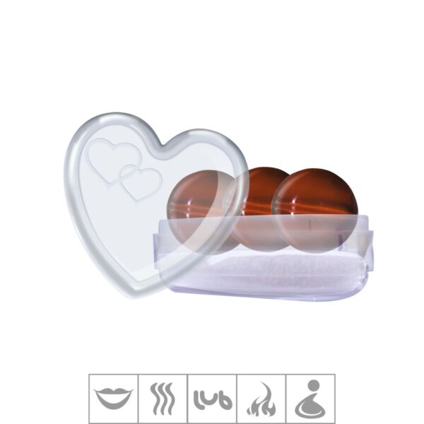 Bolinhas Acaso Beijável Embalagem Coração 3un (ST921-17831)- – Chocolate - 587993