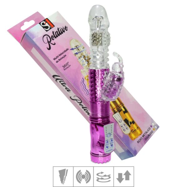 Vibrador Rotativo Sobe Desce 36 Vibrações SI – Roxo Metálico - 964258