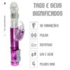Vibrador Rotativo Sobe Desce 36 Vibrações SI – Roxo Metálico - 964258 - Image 2
