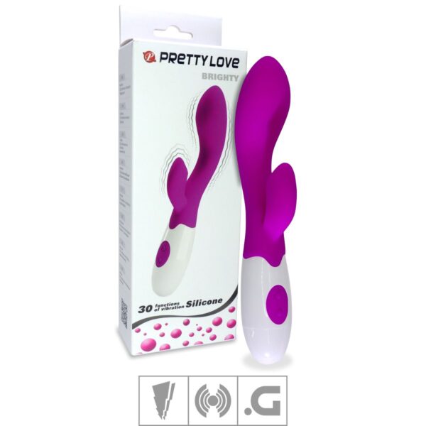 Vibrador Ponto G Com Estimulador Brighty SI – Magenta - 561536