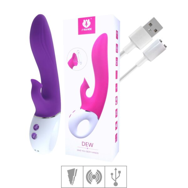 Estimulador Com Sucção Recarregável Dew SI – Roxo - 871088