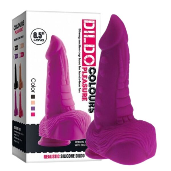 Prótese 14x17cm Com Ventosa e Escroto X-Men SI – Roxo - 153346