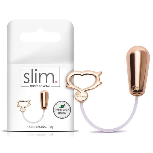 Cone Para Pompoarismo Slim 70g – Cobre - 680465