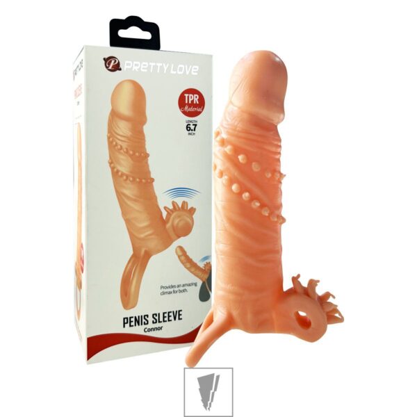 Capa Peniana Extensora 12 para 17cm Com Vibro Connor SI – Bege - 715761