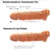 Capa Peniana Extensora 12 para 17cm Com Vibro Connor SI – Bege - 715761 - Image 2
