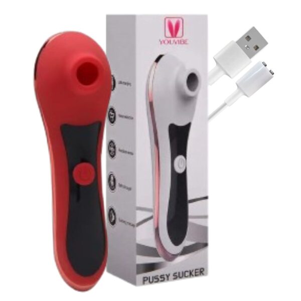 Estimulador Com Pulsação Pussy Sucker – Vermelho - 303160