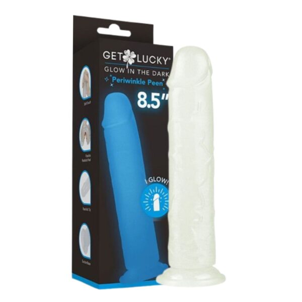 Prótese 19x13cm Com Ventosa Get Lucky Glow SI – Fosforescente - 770204