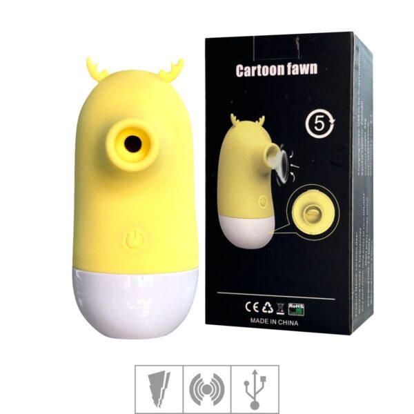Vibrador Formato Alce Cartoon Fawn SI – Amarelo - 140686