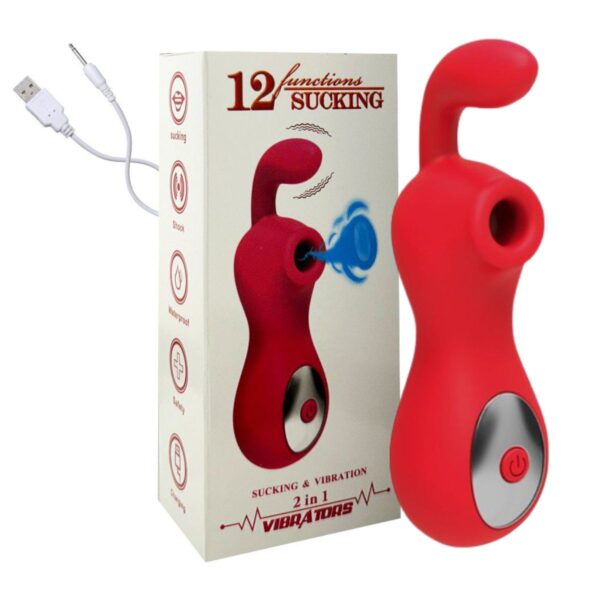 Vibrador Com Pulsação Sucking SI – Vermelho - 302125