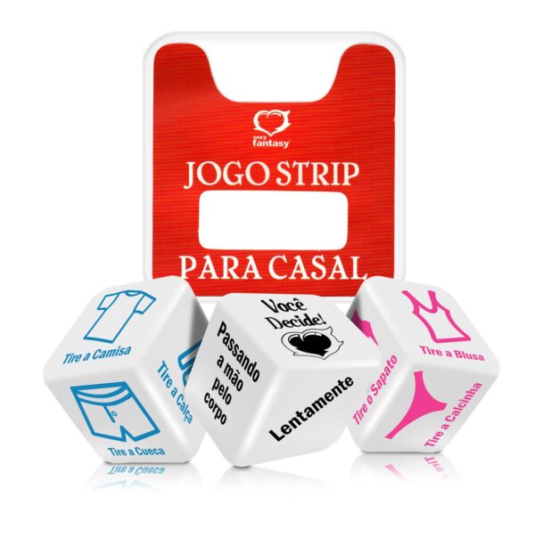 Dado Triplo Jogo Strip Para Casal – Padrão - 481590