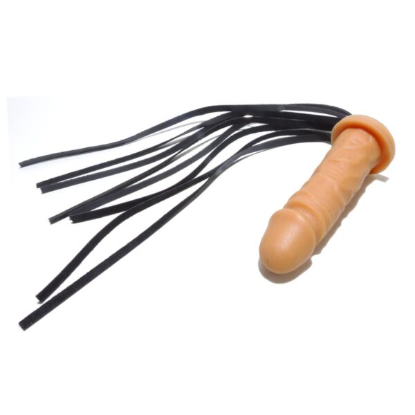 Chicote Com Prótese 15cm Brasil Fetiche – Bege - 282441