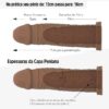 Capa Peniana de 13 Para 18cm em CyberSkin Desire – Marrom - 412982 - Image 2