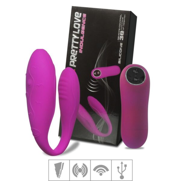 Vibrador Para Casal Recarregável Duplo Indulgence VP – Magenta - 805368