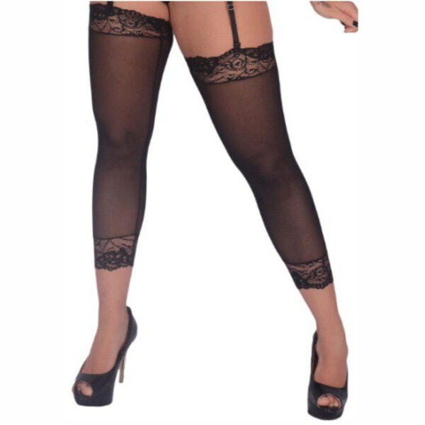 Meia 7/8 Com Renda Califórnia – Preto - 733523