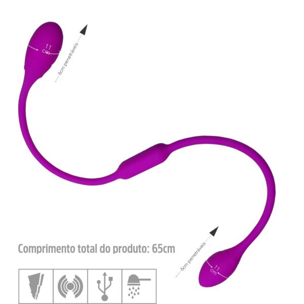 Massageador Duplo Dream Lover’s Whip VP – Magenta - 476000