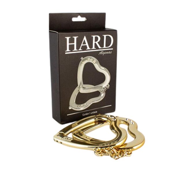 Algema em Metal Coração em Metal – Dourado - 966721