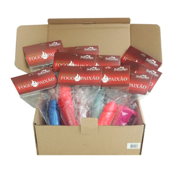 Kit Com 10 Próteses Variadas Fogo da Paixão – Cores Variadas - 570934