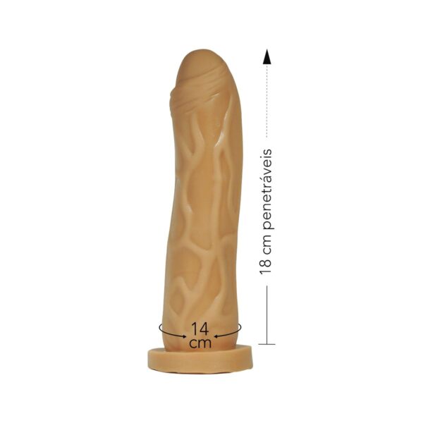 Prótese 18x14cm Simples Fogo da Paixão – Bege - 434191