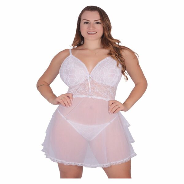 Camisola Vivi Plus Size – Branco - 692859
