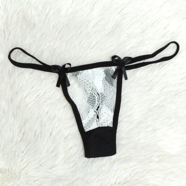 Calcinha Aline – Branco C/ Preto - 181266