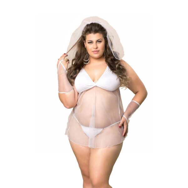 Fantasia Plus Size Noivinha – Padrão - 984936