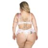 Body Agatha Plus Size – Branco C/ Preto - 748841 - Image 2