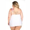 Camisola Dantele Fechada Plus Size – Branco - 648512 - Image 2