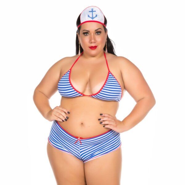 Fantasia Mini Marinheira Sexy Plus Size – Padrão - 212346