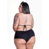 Fantasia Mini Policial Sexy Plus Size – Preto - 260833 - Image 2