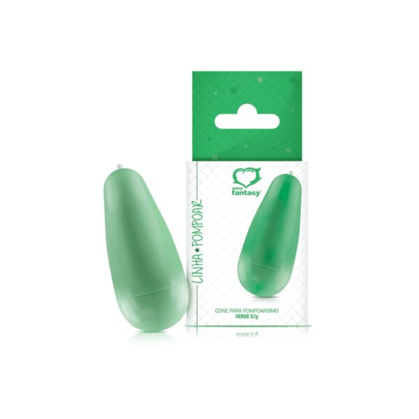 Cone Para Pompoarismo Linha Pompoar 57g – Verde - 919492