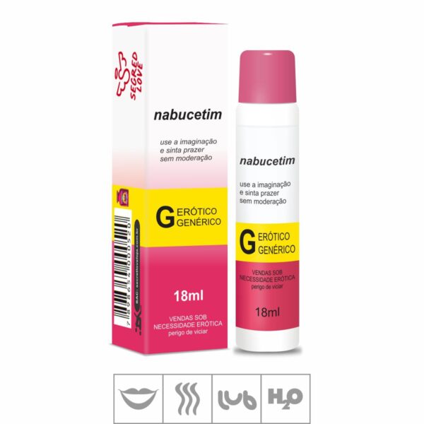 Gel Comestível Nabucetim 18ml – Morango - 581346