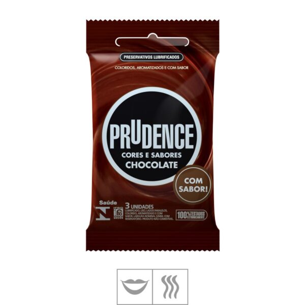 Preservativo Prudence Cores e Sabores 3un – Chocolate - 902176