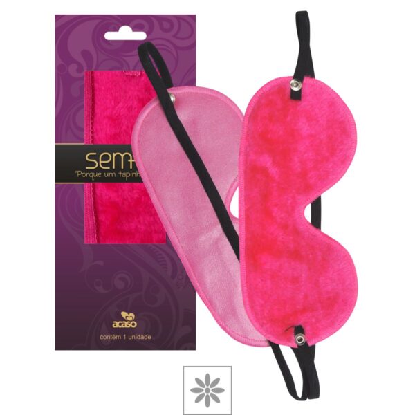 Tapa Olhos em Courvin Com Pelúcia Acaso – Rosa - 512526