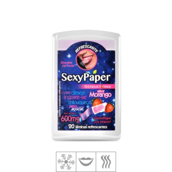 Lâmina Bucal Sexy Paper Zero Açúcar – Morango - 598973