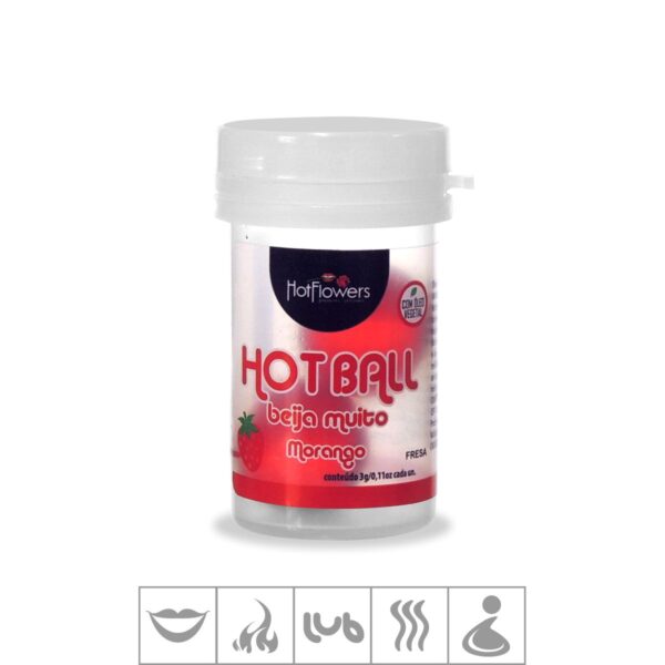 Bolinha Beijável Hot Ball Com 2un – Morango - 525686
