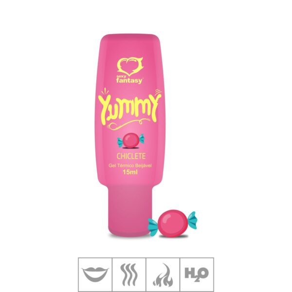 Gel Comestível Yummy Hot 15ml – Chiclete - 510440