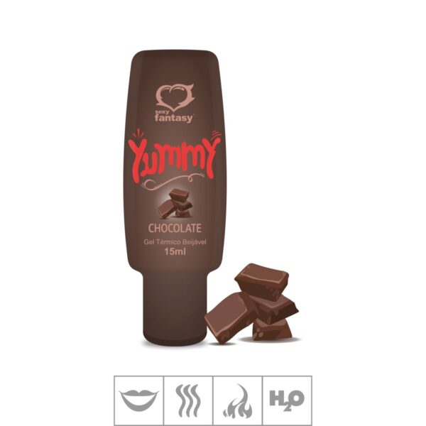Gel Comestível Yummy Hot 15ml – Chocolate - 657903