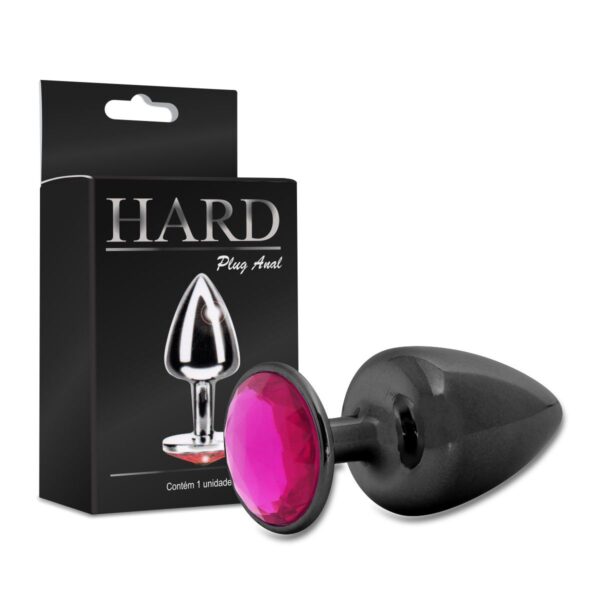 Plug de Metal M Com Pedras Variadas Hard – Onix - 737578
