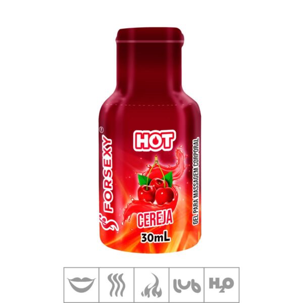 Gel Comestível For Sexy Hot 30ml – Cereja - 980445
