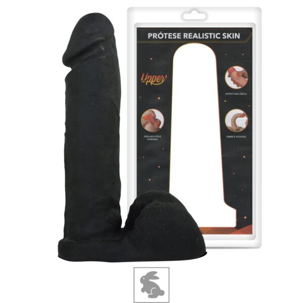 Prótese 18x15cm Com Escroto Thor Upper – Preto - 859689