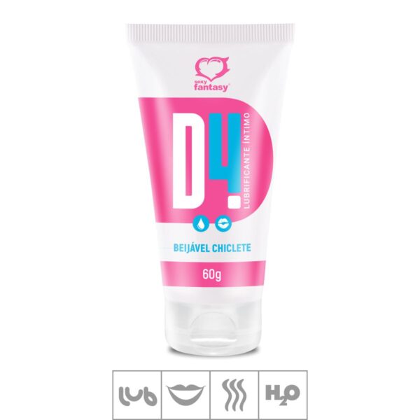 Lubrificante Beijável D4 60g – Chiclete - 751263