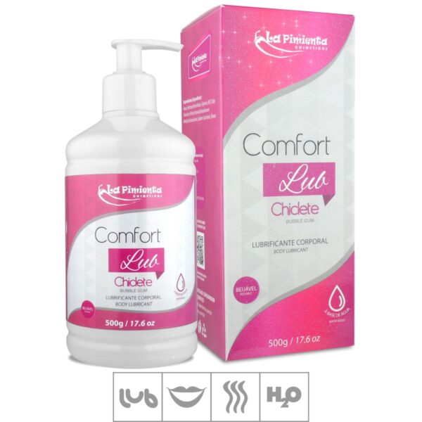 Lubrificante Beijável Comfort Lub 500g – Chiclete - 594868
