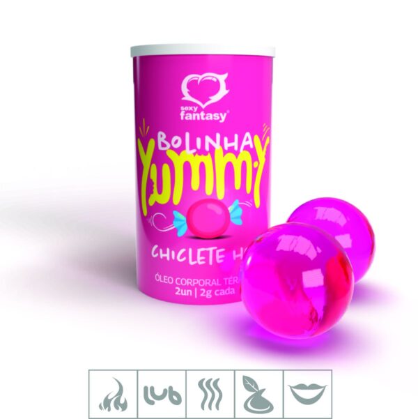 Bolinha Beijável Yummy Com 2un – Chiclete - 525394